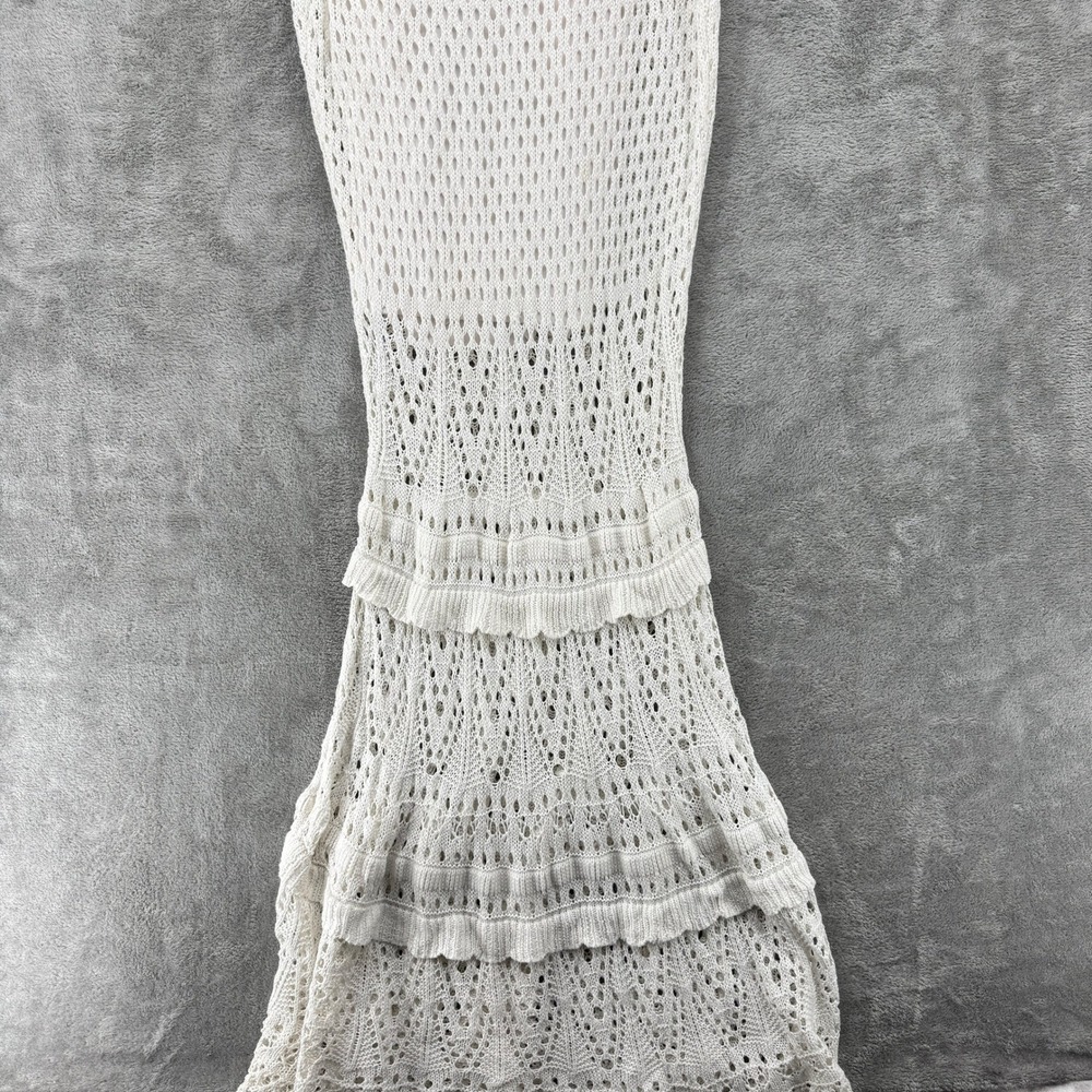Venus Dress Womens Medium Crochet Maxi Mermaid Boho Low Back Bodycon Boho Resort - Picture 3 of 11